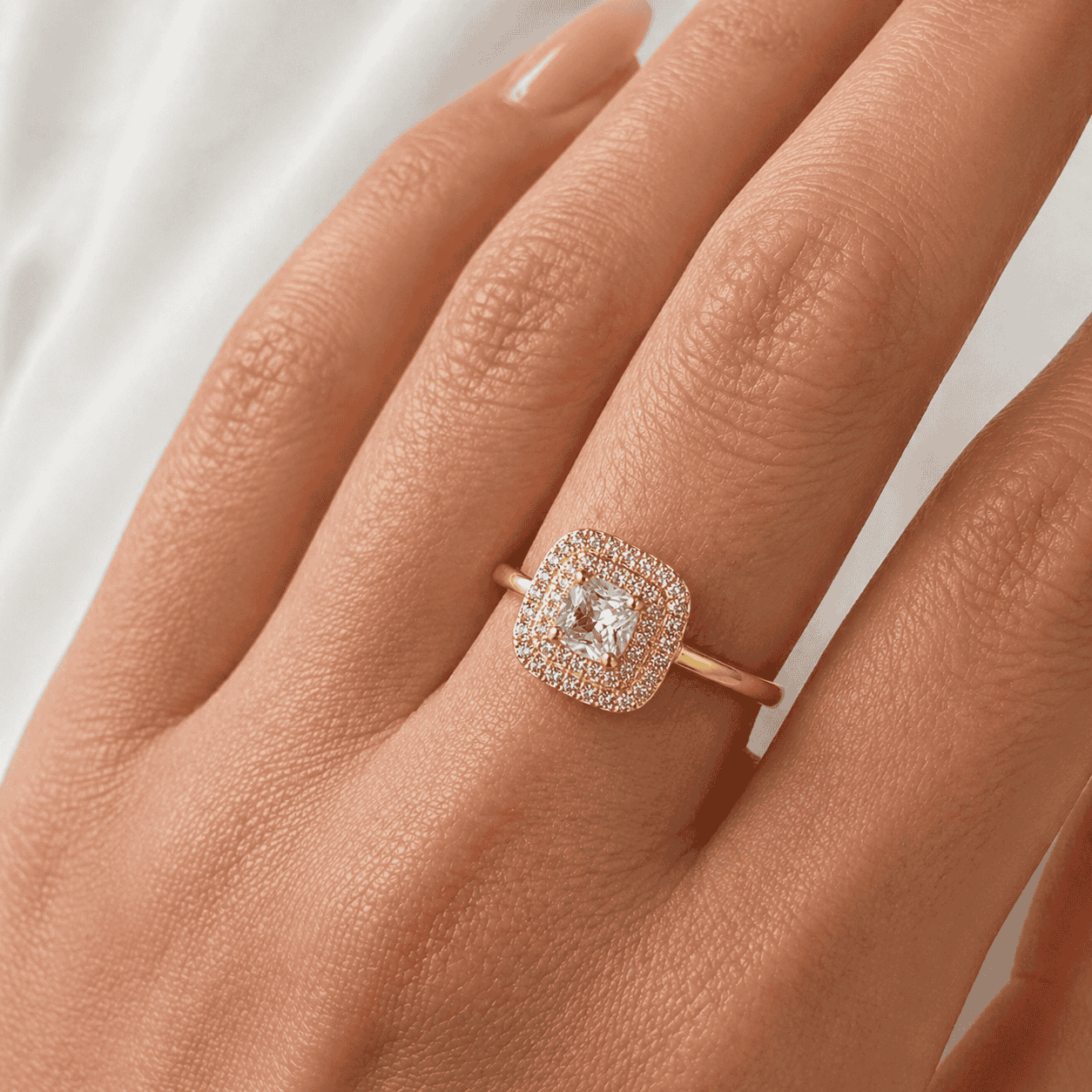 Celeste Halo Ring