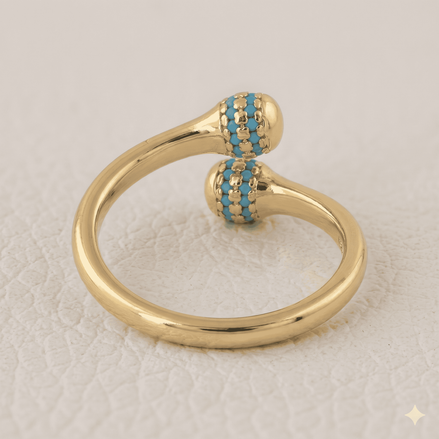 Turquoise Duo Sphere Ring
