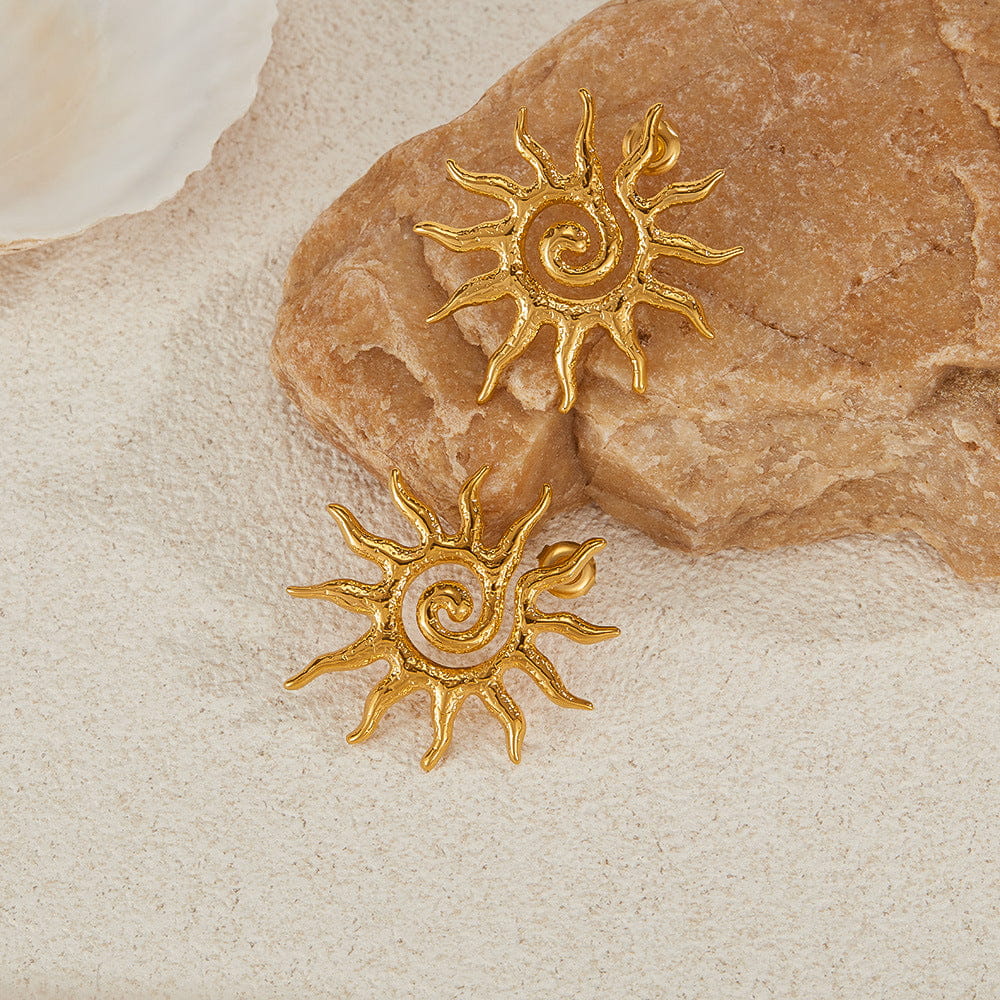 Helia 18K Gold-Plated Earrings – Eternal Shine