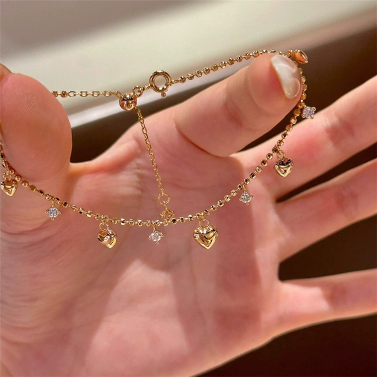Golden Hearts Bracelet