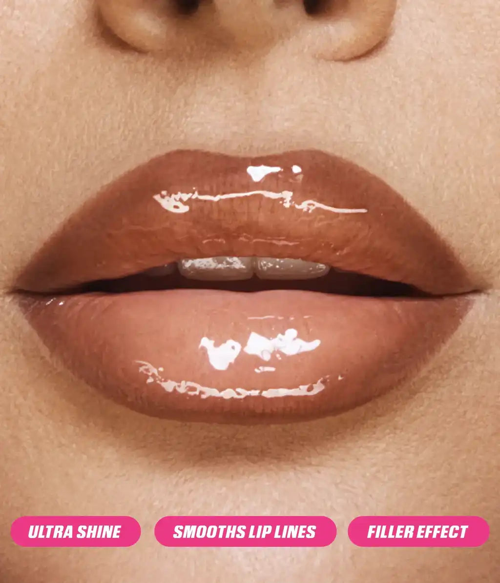Huda Beauty FAUX FILLER Extra Shine Lip Gloss