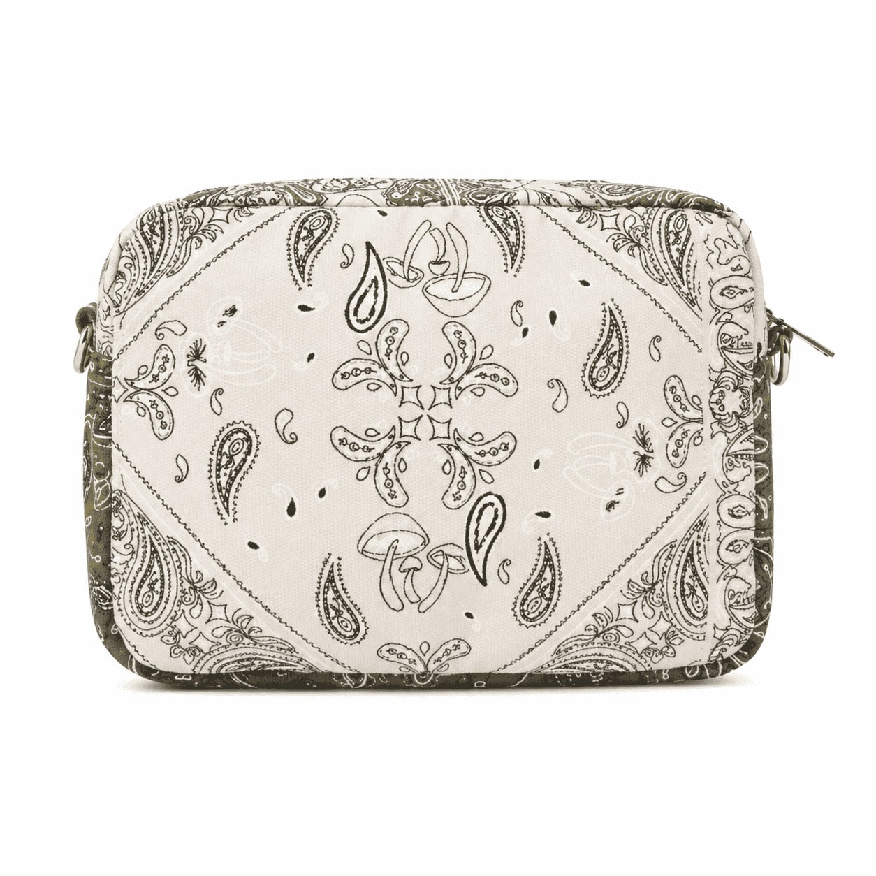 Olive Paisley Crossbody Bag