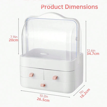 3-Layer Makeup Organizer Box