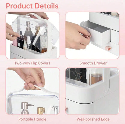 3-Layer Makeup Organizer Box