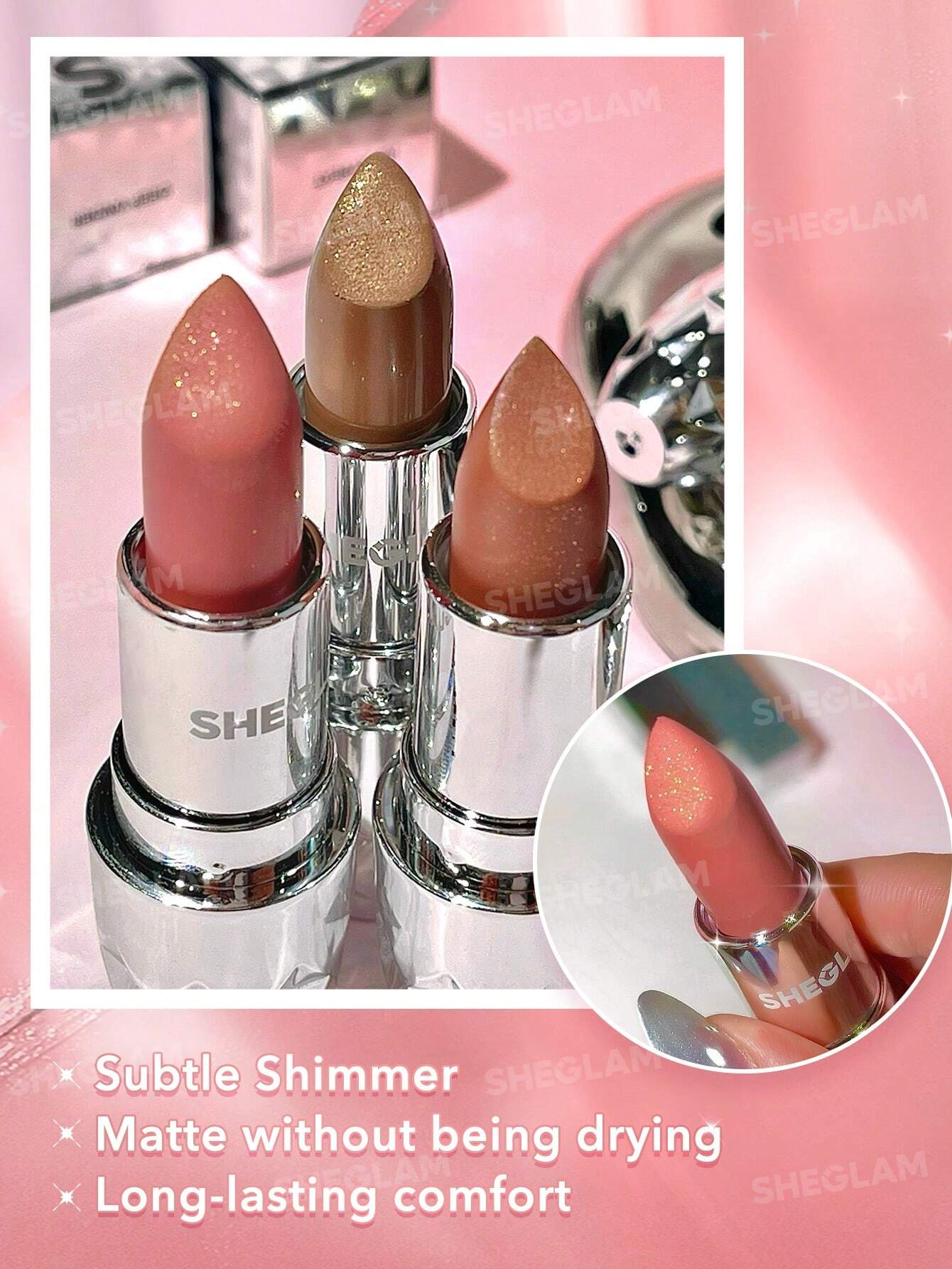 SHEGLAM Starlight Velvet Lipstick - 6 Shades