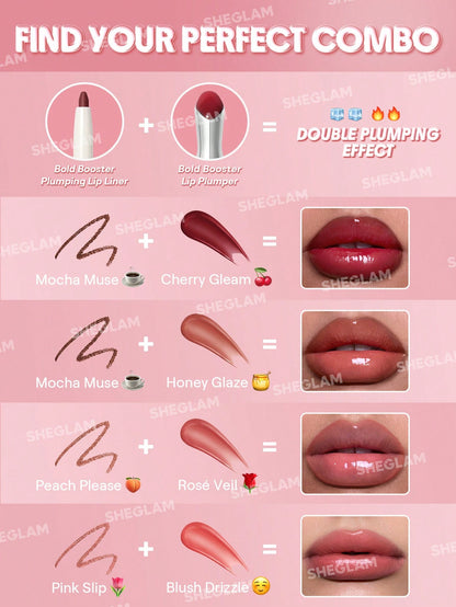 SHEGLAM Bold Booster Plumping Lip Liner - 6 Shades