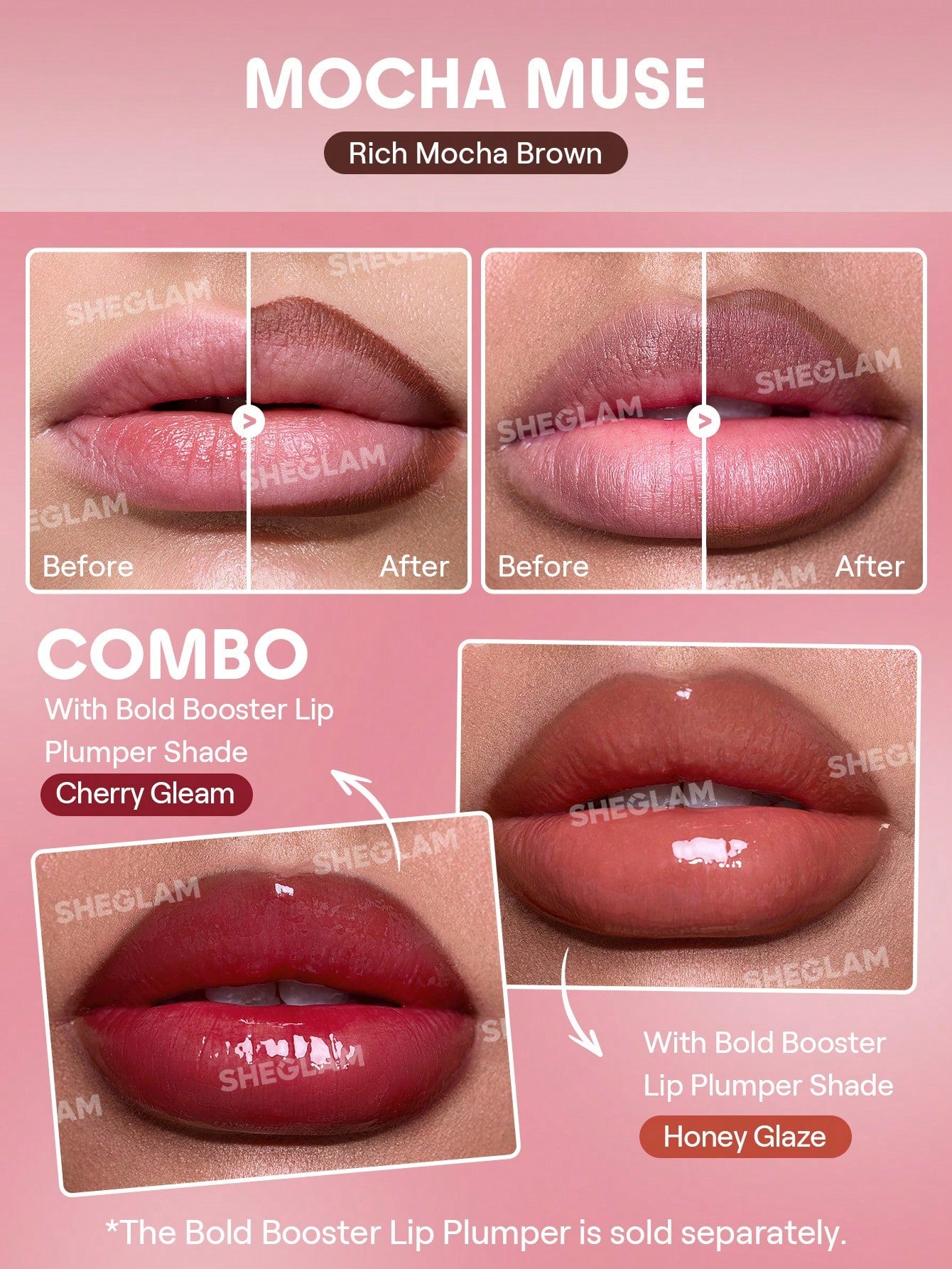 SHEGLAM Bold Booster Plumping Lip Liner - 6 Shades