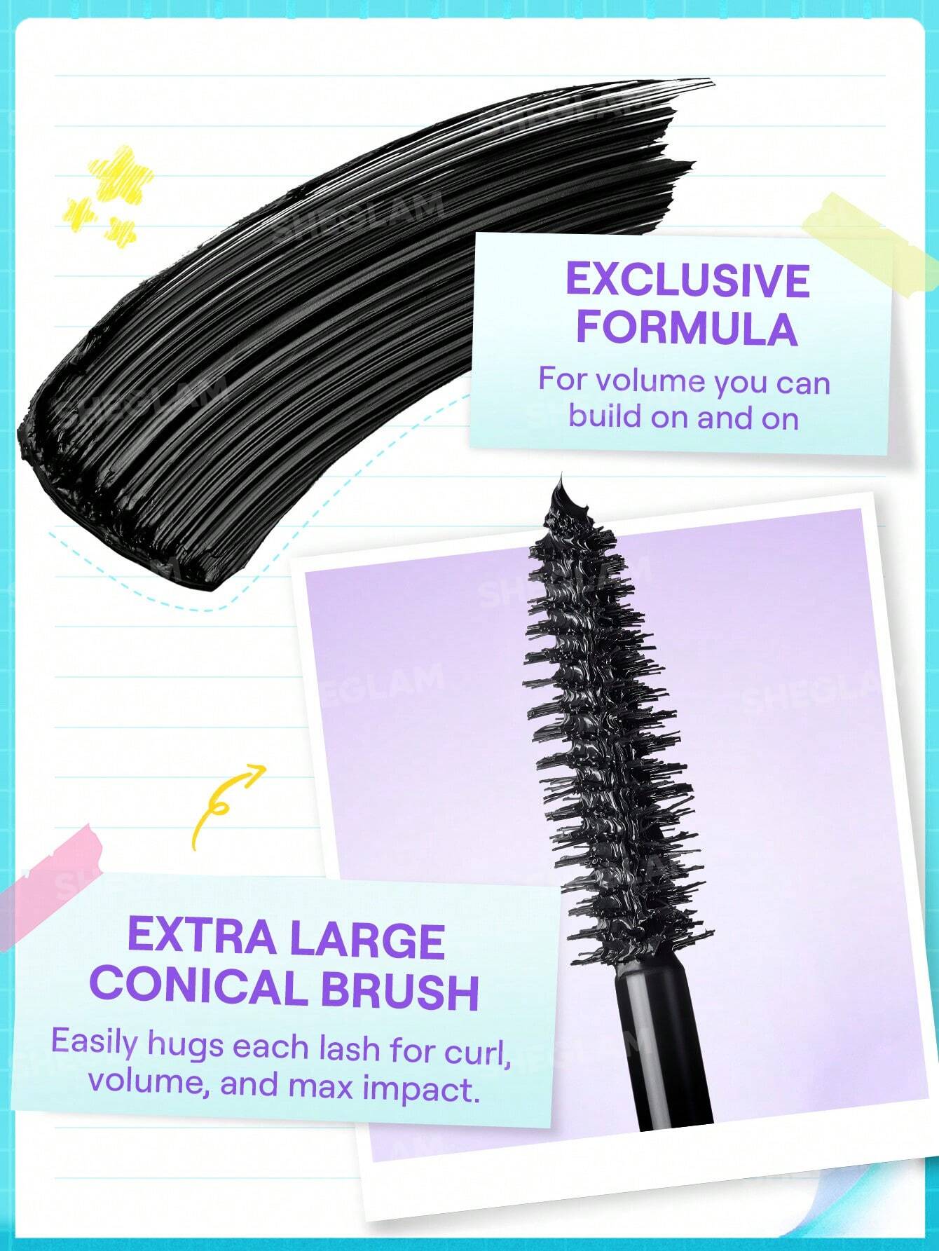 SHEGLAM Lashlighter Mega Boost Mascara