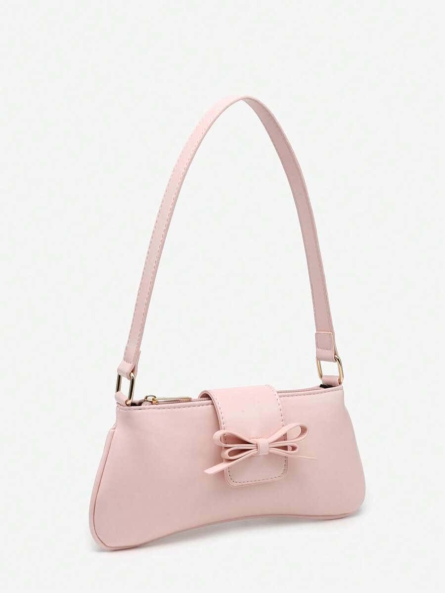 Blush Bow Shoulder Bag