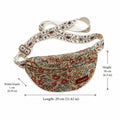 Vintage Floral Crescent Crossbody Bag 1
