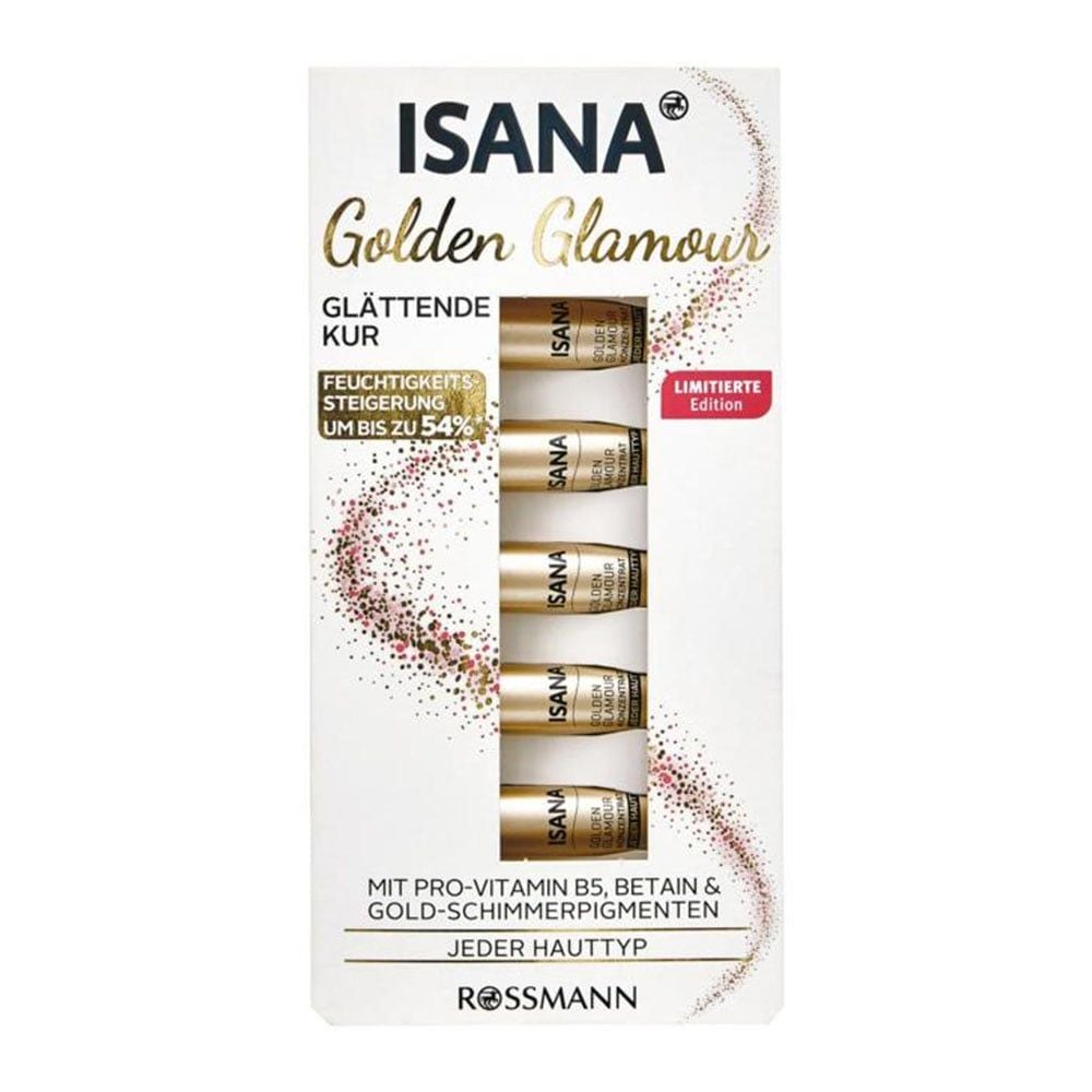 Isana Golden Glamour Serum - Illuminating Face Serum with Golden Particles