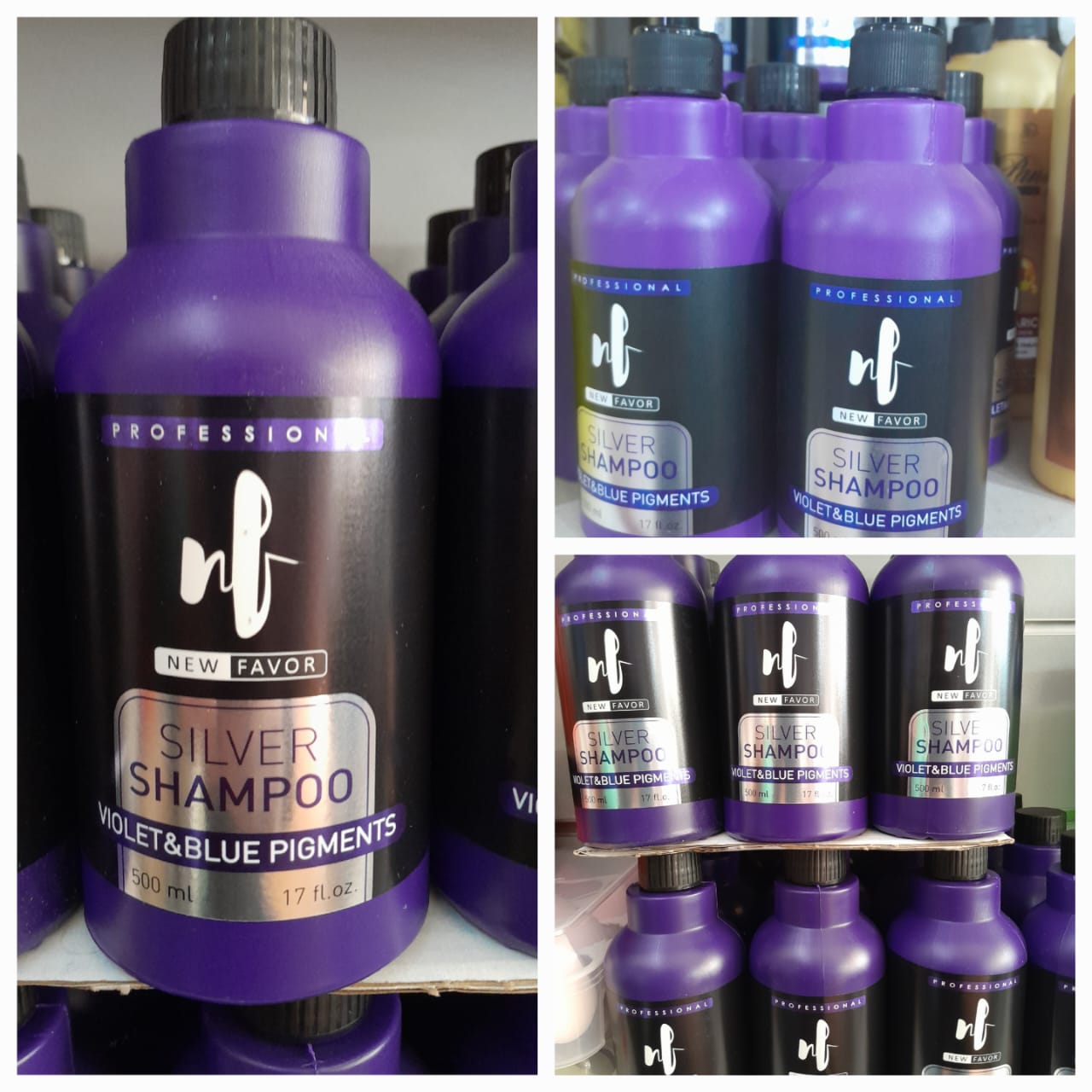 Newfavor Silver Shampoo - Toning & Brightening for Blonde & Gray Hair 500ml