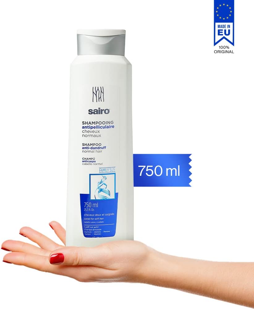 Authentic SAIRO Anti-Dandruff Shampoo - Normal Hair 750ml | Professional Scalp Care Treatment
