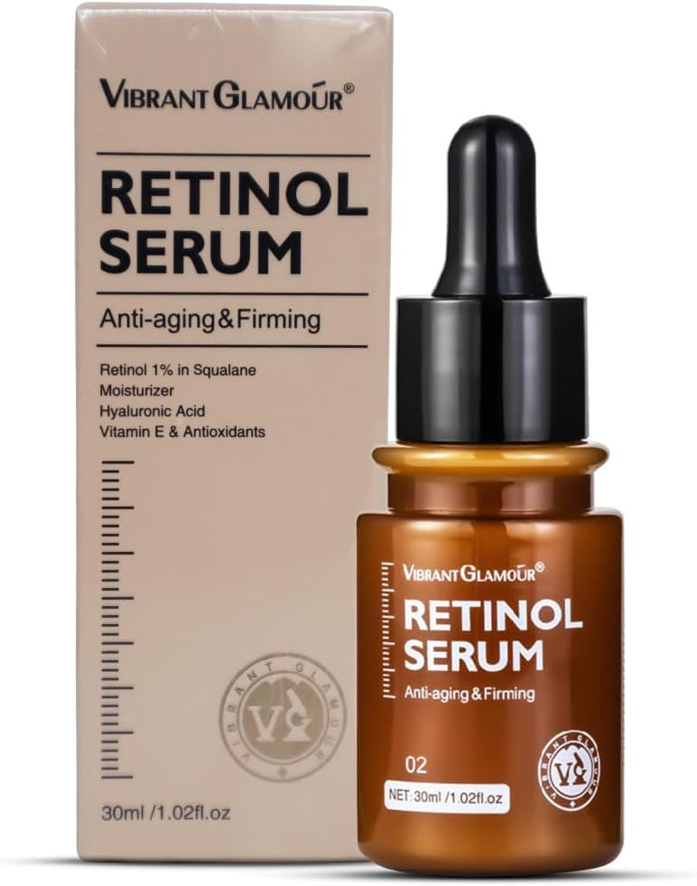 VIBRANT GLAMOÛR Anti-Aging Retinol Serum: Erase Time with Our Luxurious Youth-Restoring Elixir!