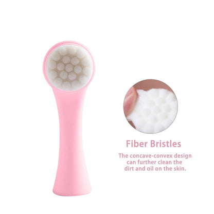 Double-Sided Facial Cleansing Brush