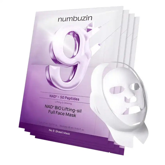 numbuzin No.9 NAD+ BIO Lifting-sil Full Face Mask 4 Sheets