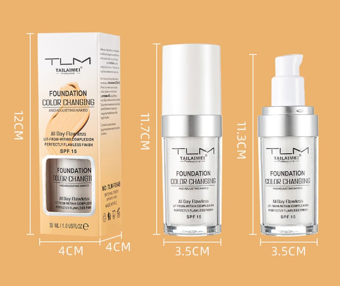 TLM Colour Changing Liquid Foundation SPF 15 (30 mL) – Authentic