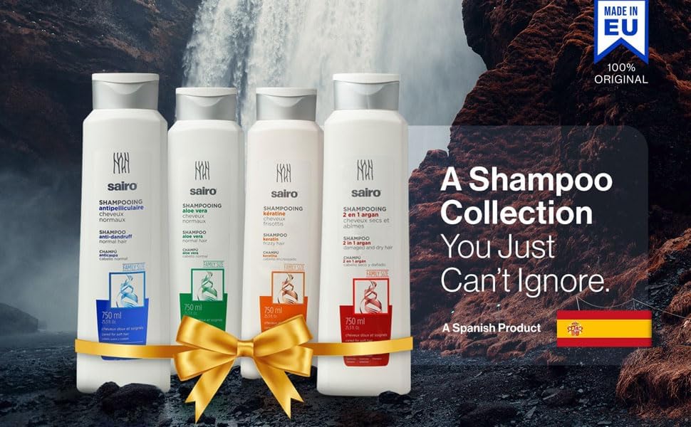 Authentic SAIRO Anti-Dandruff Shampoo - Normal Hair 750ml | Professional Scalp Care Treatment