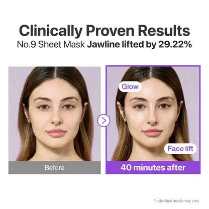 numbuzin No.9 NAD+ BIO Lifting-sil Full Face Mask 4 Sheets
