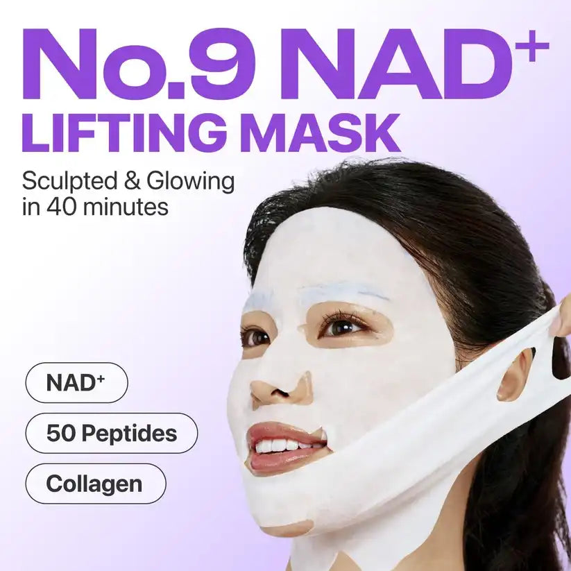 numbuzin No.9 NAD+ BIO Lifting-sil Full Face Mask 4 Sheets