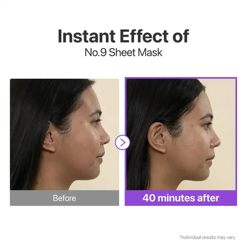 numbuzin No.9 NAD+ BIO Lifting-sil Full Face Mask 4 Sheets