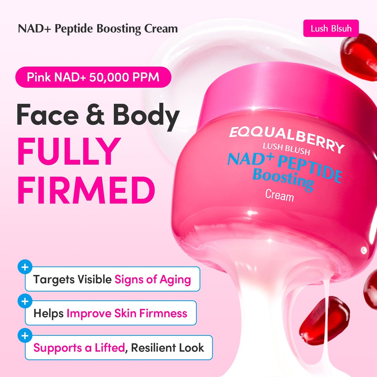 EQQUALBERRY NAD+ Plus Peptide Boosting Cream
