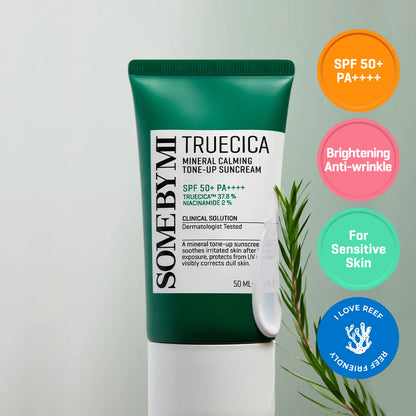 SOME BY MI Truecica Mineral Calming Tone-Up Suncream SPF50+ PA++++