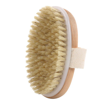 Long Handle Wooden Body Brush