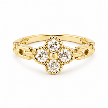 Luna Clover Ring