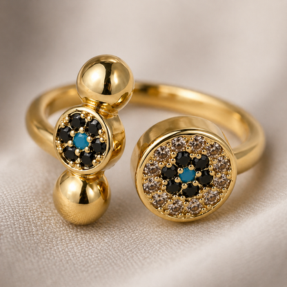 Midnight Aura Duo Ring
