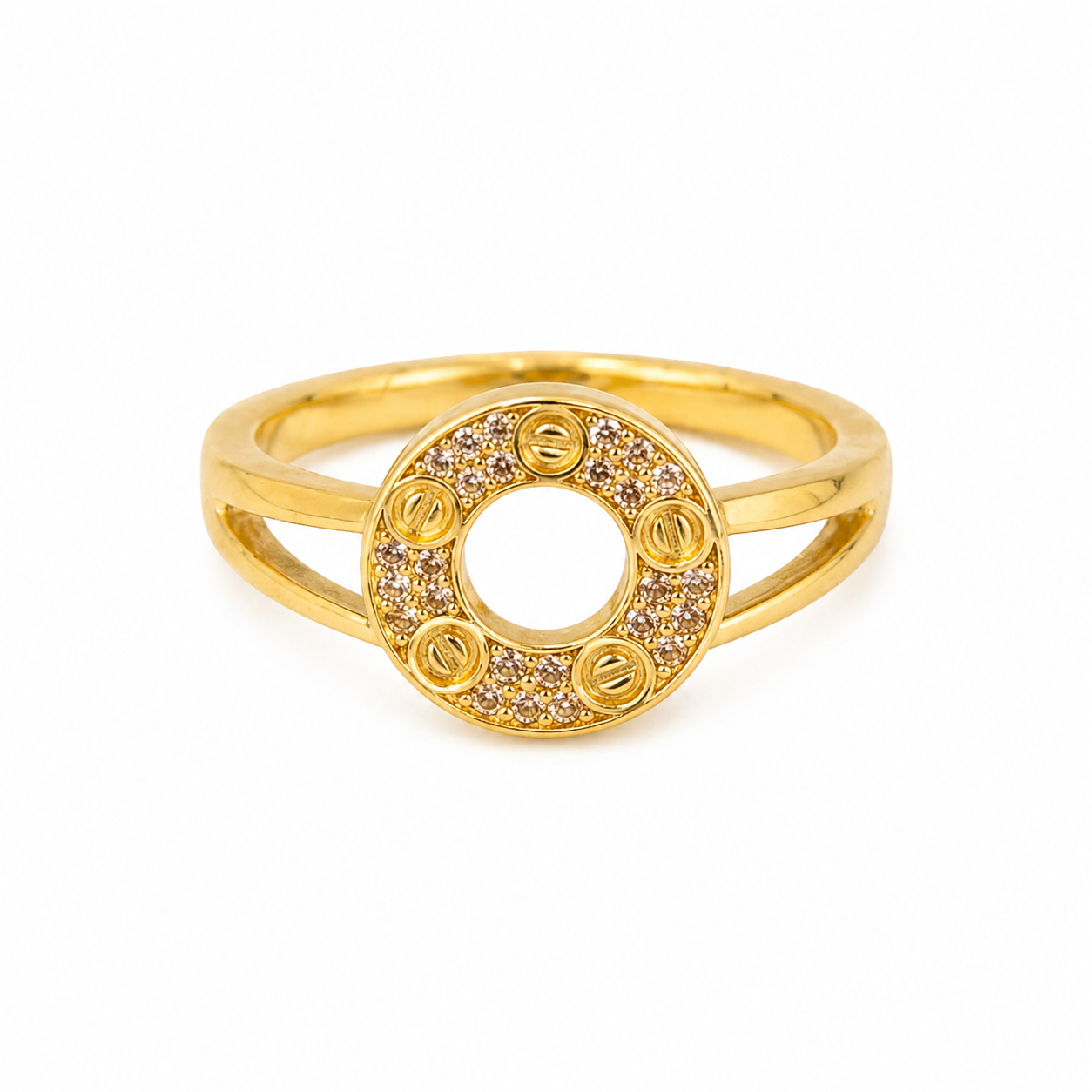 Luxe Halo Pavé Ring