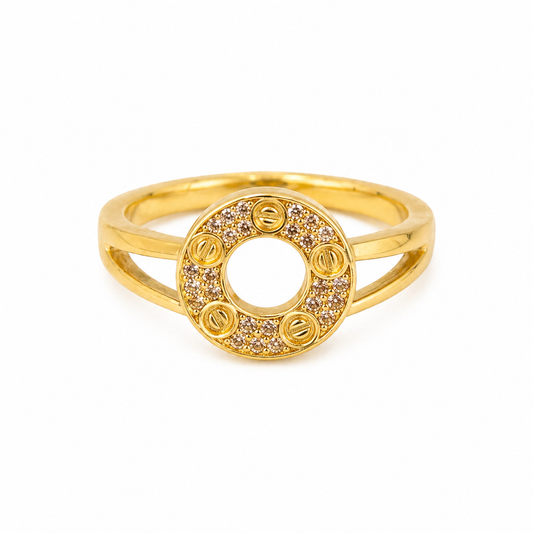 Luxe Halo Pavé Ring