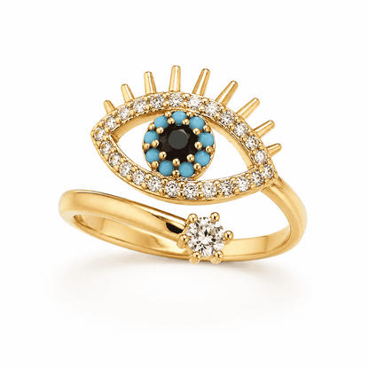 Lumière Evil Eye Ring