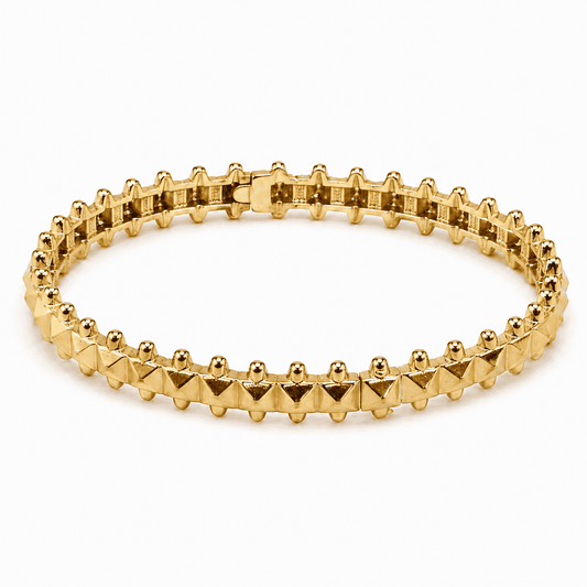 Golden Pyramid Bangle