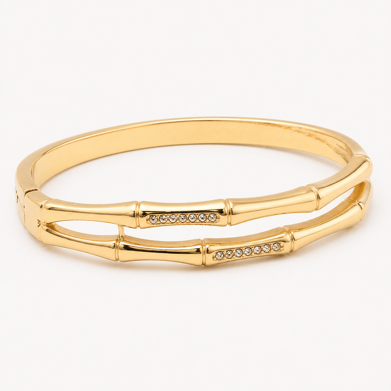 Bamboo Glow Crystal Bracelet