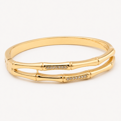 Bamboo Glow Crystal Bracelet