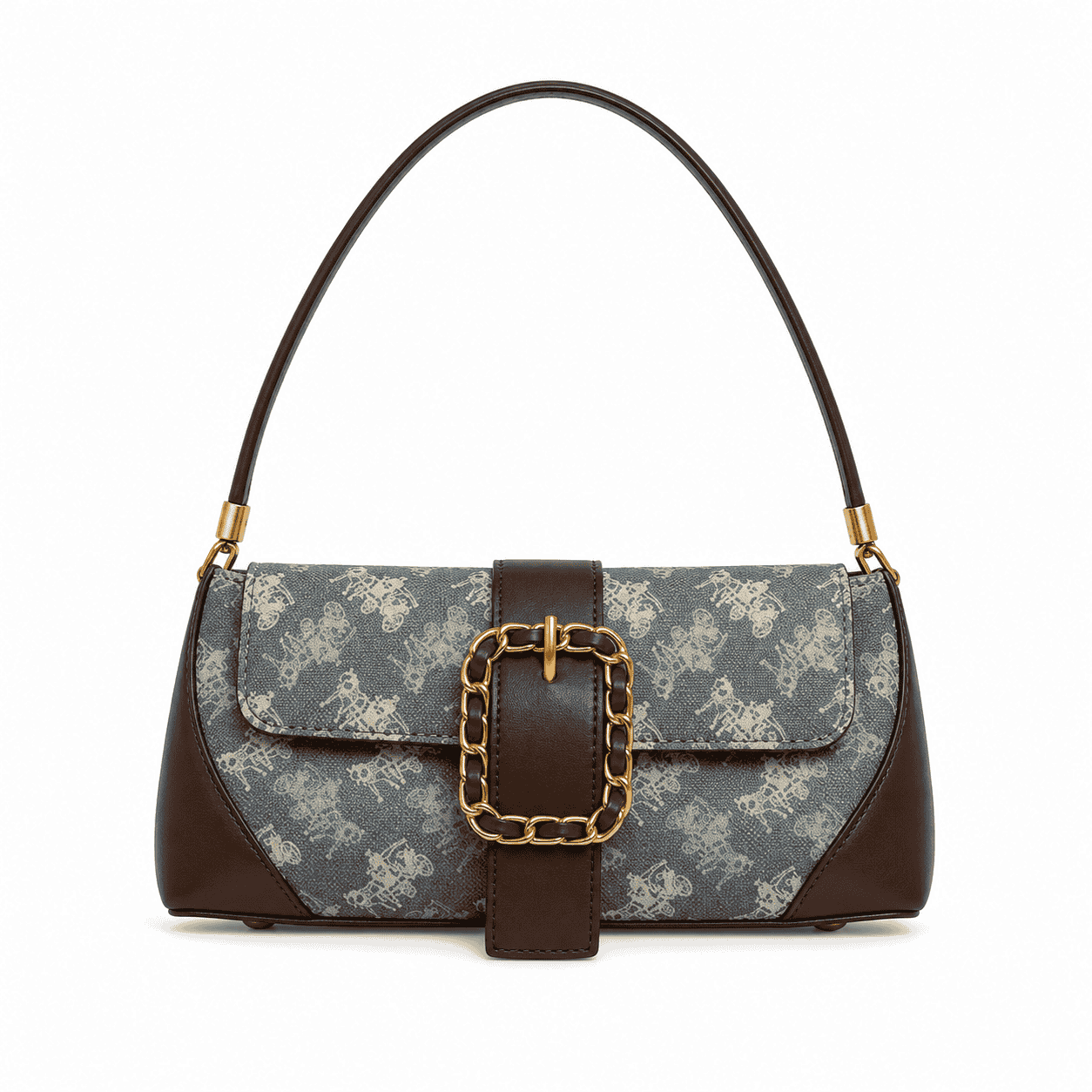 Vintage Buckle Shoulder Bag