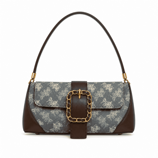 Vintage Buckle Shoulder Bag