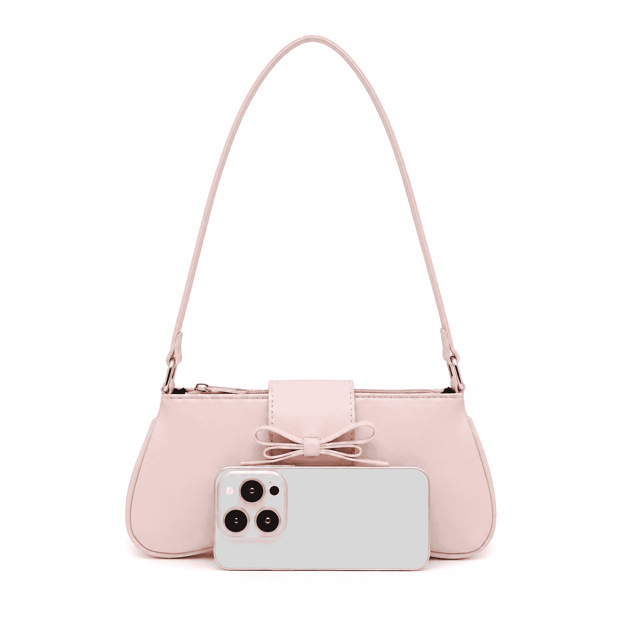 Blush Bow Shoulder Bag