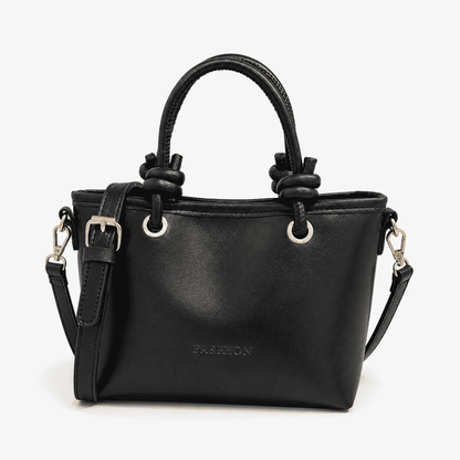 Classic Black Top Handle Shoulder Bag