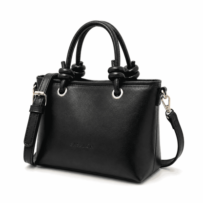 Classic Black Top Handle Shoulder Bag