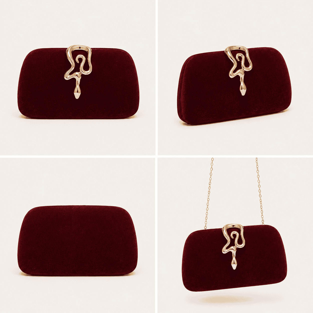 Crystal Clasp Evening Clutch