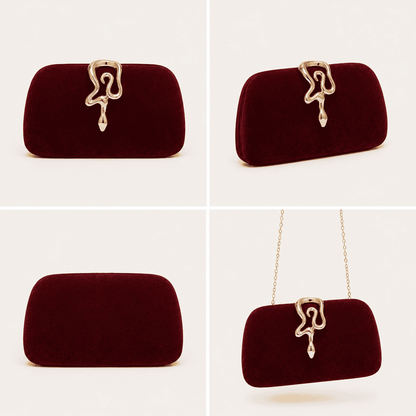 Crystal Clasp Evening Clutch