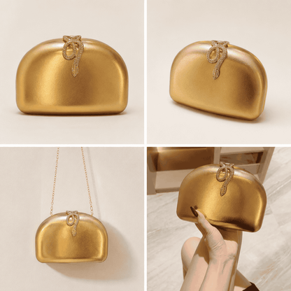 Crystal Clasp Evening Clutch
