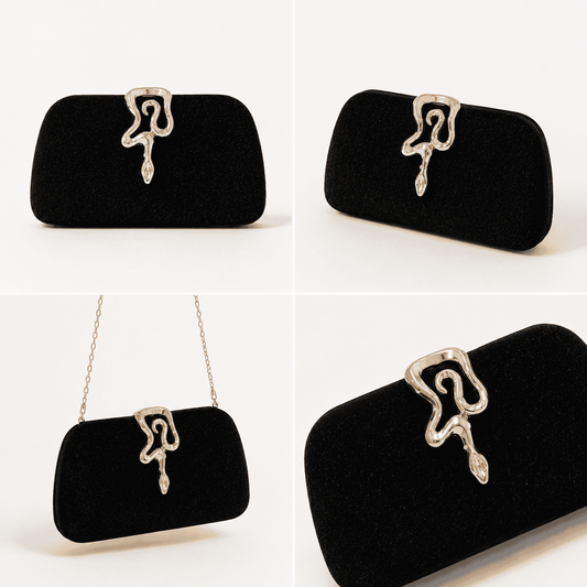 Crystal Clasp Evening Clutch