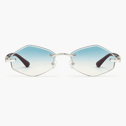 Geometric Rimless Sunglasses