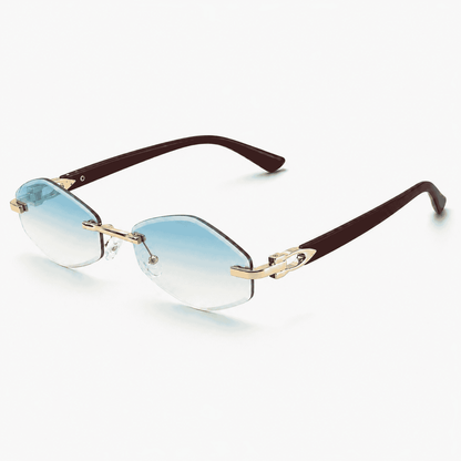 Geometric Rimless Sunglasses
