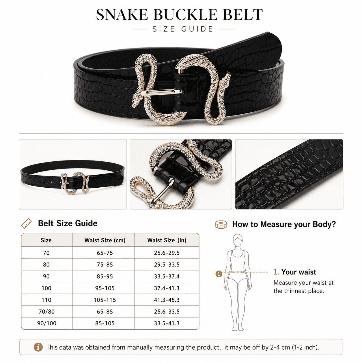 Snake Buckle Belt