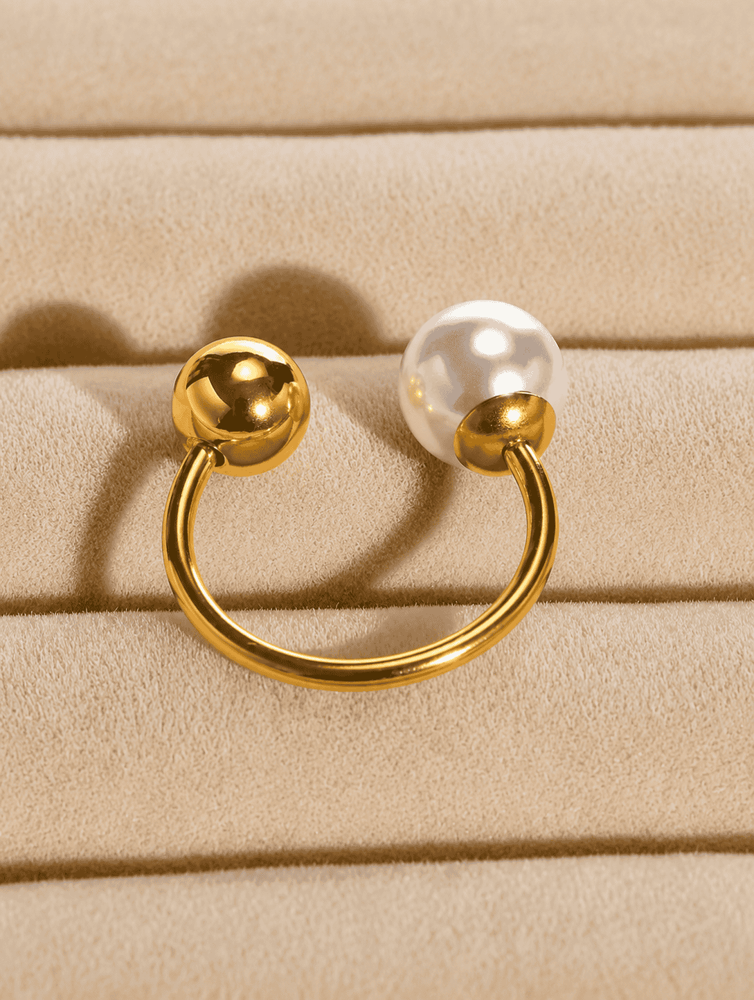Dual Pearl Orbit Ring