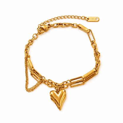 Amara Chain Heart Bracelet